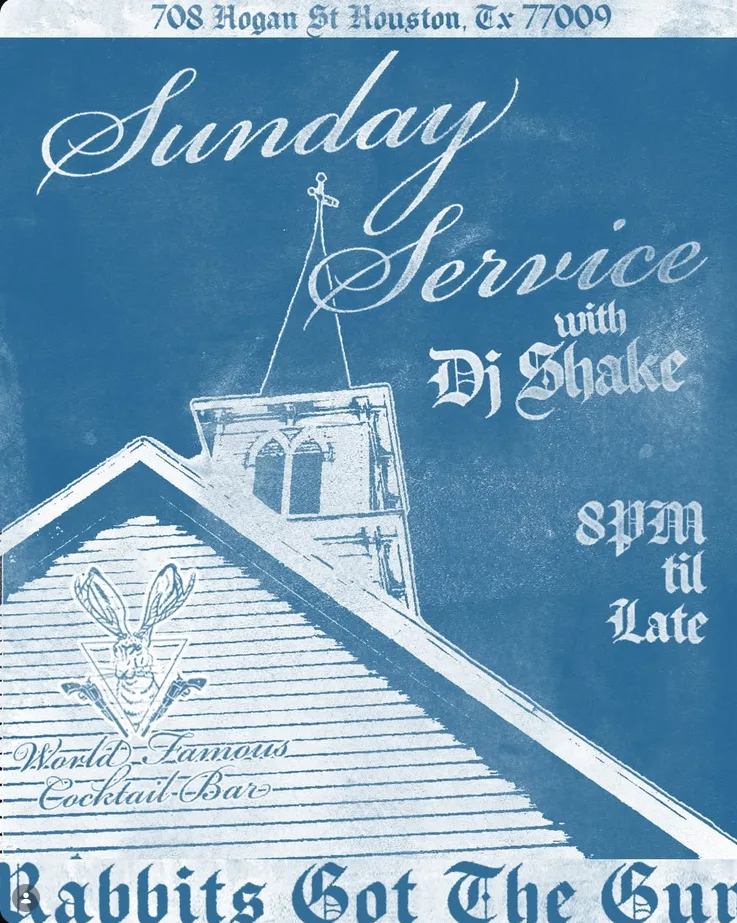 Sunday Service with DJ Shake poster